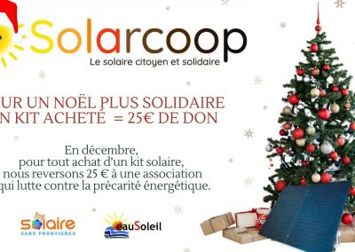 Pour un Noël plus solidaire – Un kit acheté = 25€ de don