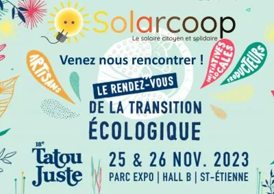 SOLARCOOP participe au Salon Tatou Juste à St Etienne
